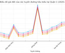 Land Price Changes on Key Streets in District 1, Ho Chi Minh City (2020-2024)