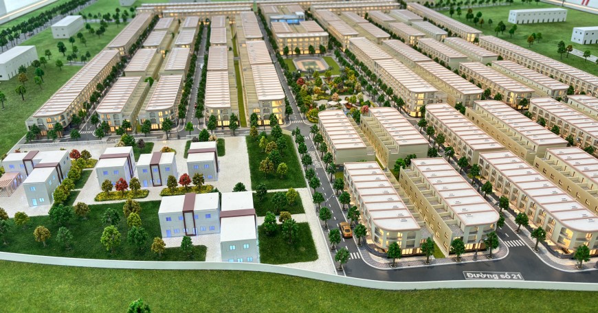 Townhouse for sale in the South of Saigon, about 20 minutes by car from Ho Chi Minh City center.